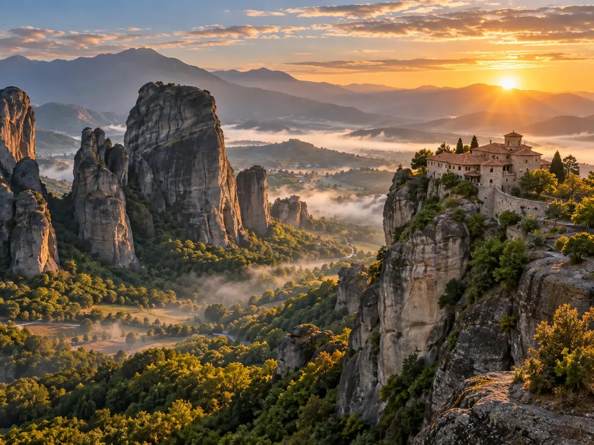 Meteora Monasteries Tour, Caves, Beachfront Stops & Lunch